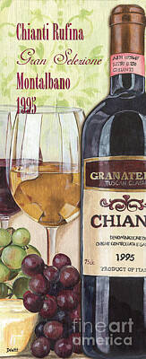 Wine Paintings - Chianti Rufina by Debbie DeWitt