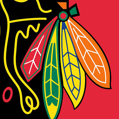 City Scenes Royalty-Free and Rights-Managed Images - Chicago Blackhawks by Tony Rubino