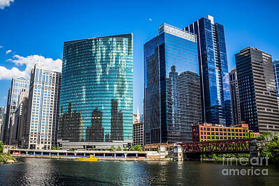 City Scenes Rights Managed Images - Chicago Cityscape Downtown City Buildings Royalty-Free Image by Paul Velgos