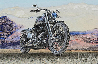 Andy Fisher Test Collection - Chopper Illustration II by Dave Koontz