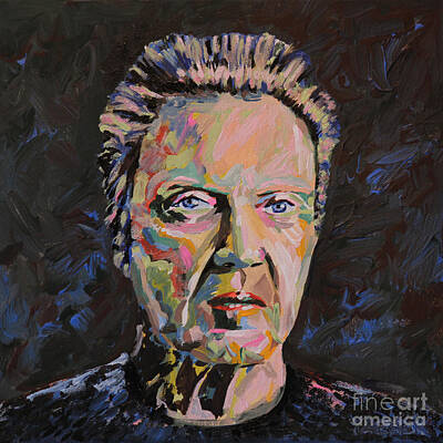 Actors Rights Managed Images - Christopher Walken Portrait Royalty-Free Image by Robert Yaeger