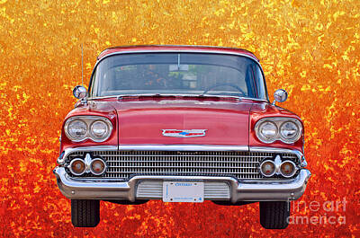 Sports Illustrated Covers - Classic Chevrolet On Rust by Les Palenik