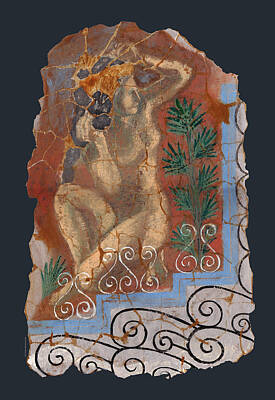 Nudes Paintings - Classical Wall Fragment by Ben  Morales-Correa