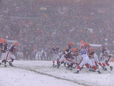 Recently Sold - Football Photos - Cleveland Browns Football by R A W M  