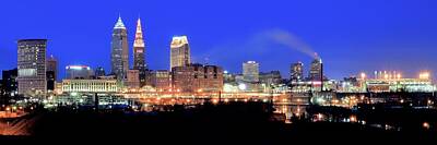 Sports Rights Managed Images - Cleveland Panoramic      Royalty-Free Image by Frozen in Time Fine Art Photography