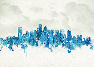 City Scenes Digital Art - Clouds Over Boston Massachusetts Usa by Aged Pixel