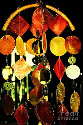 Just In The Nick Of Time - Colorful Wind Chime by Susanne Van Hulst