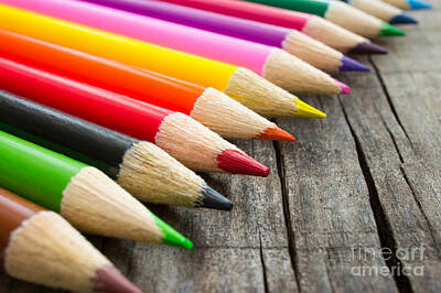 From The Kitchen - Colorful Wooden Pencil by Aged Pixel