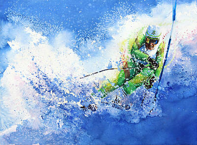 Sports Paintings - Competitive Edge by Hanne Lore Koehler