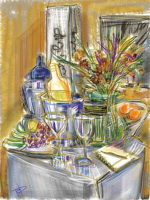 Still Life Mixed Media Royalty Free Images - Compliments of Blondie N. Royalty-Free Image by Russell Pierce