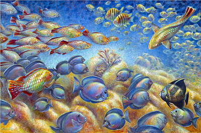 Scooters Rights Managed Images - Coral Reef Life Royalty-Free Image by Nancy Tilles