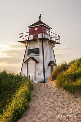 Beach Photo Rights Managed Images - Covehead Harbour Lighthouse 2 Royalty-Free Image by Elena Elisseeva