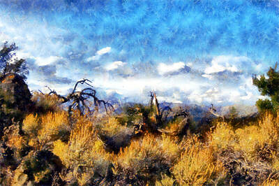 Vintage Presidential Portraits - Craters of the Moon Sagebrush  by Kaylee Mason