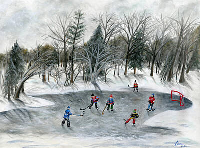 Sports Paintings - Credit River Dreams by Brianna Mulvale