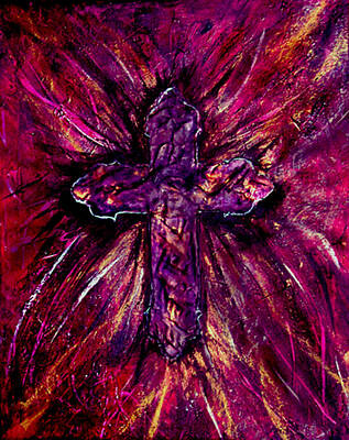 Jazz Paintings - Cross of Time by Jazz Bishop