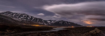 Mammals Rights Managed Images - Crowley Lake at Night Royalty-Free Image by Cat Connor