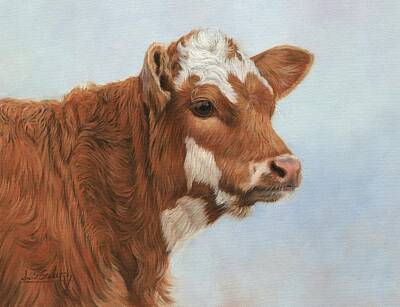 Mammals Paintings - Daisy by David Stribbling