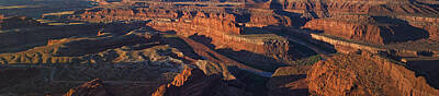 Animals Royalty-Free and Rights-Managed Images - Dead Horse Point Sunrise Panorama by Mark Kiver