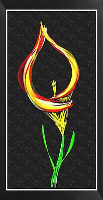 Best Sellers - Lilies Digital Art - Digital Lily by Amanda Struz