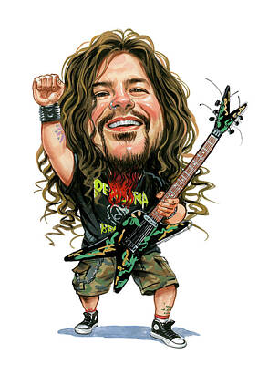 Musician Royalty Free Images - Dimebag Darrell Royalty-Free Image by Art  