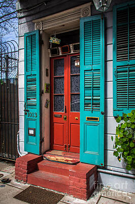 Best Sellers - Jazz Photos - Double Red Door by Perry Webster