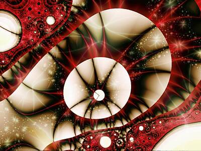 Steampunk Digital Art - Dragon Eye by Anastasiya Malakhova