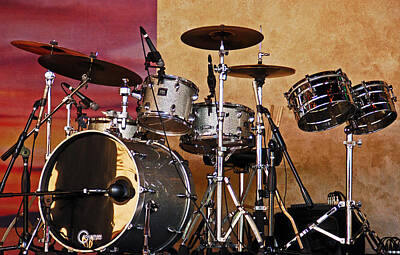 Musician Photos - Drum Set by Aimee L Maher ALM GALLERY