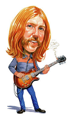 Music Royalty-Free and Rights-Managed Images - Duane Allman by Art  