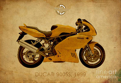 Graduation Sayings - Ducati 900SS 1999 by Drawspots Illustrations