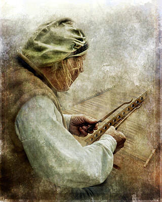 Musician Photo Royalty Free Images - Dulcimer Man Royalty-Free Image by Evie Carrier