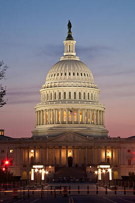 Little Mosters Rights Managed Images - Dusk and the Capitol Dome. Royalty-Free Image by Richard Nowitz