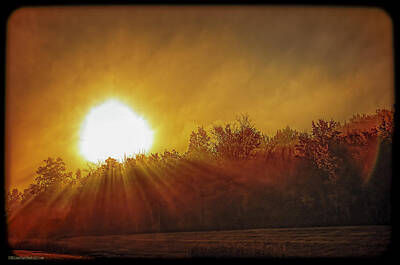 Cities Rights Managed Images - Early Morning Fall Fog Royalty-Free Image by LeeAnn McLaneGoetz McLaneGoetzStudioLLCcom