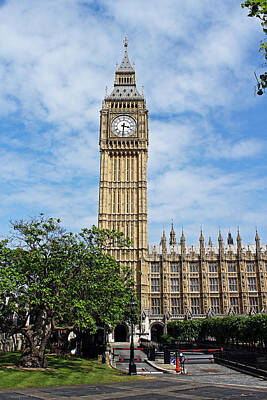 London Skyline Royalty-Free and Rights-Managed Images - Elizabeth Tower and Big Ben by Tony Murtagh