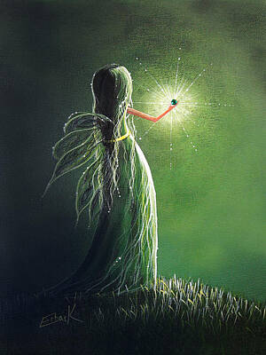 Fantasy Rights Managed Images - Emerald Fairy by Shawna Erback Royalty-Free Image by Fairy and Fairytale