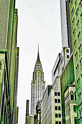 Food And Beverage Mixed Media - Empire State Manhattan by Celestial Images