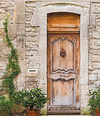 Modern Sophistication Minimalist Abstract - Entrance doors in Avignon France by Marek Poplawski