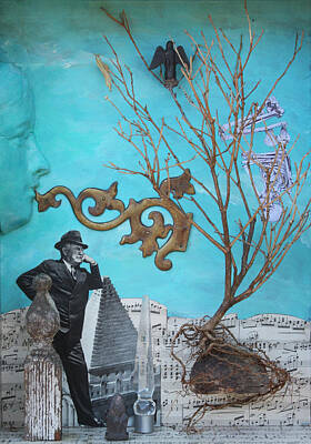 Surrealism Mixed Media Royalty Free Images - Even You  c2011 Royalty-Free Image by Paul Ashby