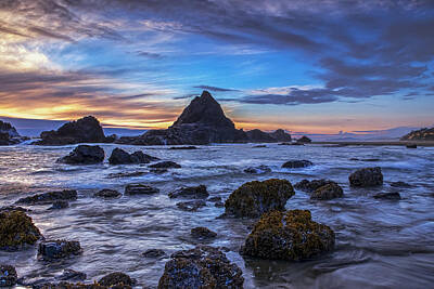 Beach Photo Rights Managed Images - Evening over the Coast Royalty-Free Image by Andrew Soundarajan