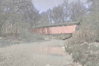 Music Royalty-Free and Rights-Managed Images - Everett Covered Bridge by Jack R Perry