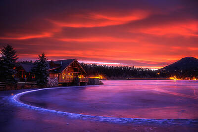 Royalty-Free and Rights-Managed Images - Evergreen Lake Sunrise by Darren White