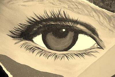 Abstract Works - EYE HAS IT in SEPIA by Rob Hans