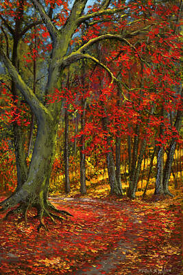 Printscapes - Fallen Leaves by Frank Wilson