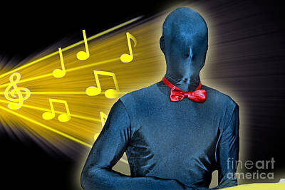Musician Photo Royalty Free Images - Fantasy Imagination Composer Royalty-Free Image by Gary Keesler
