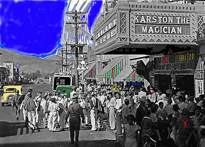 University Icons - Film homage Fox Tucson Theater  Karston the Magician Tucson Arizona circa 1935-2008 by David Lee Guss