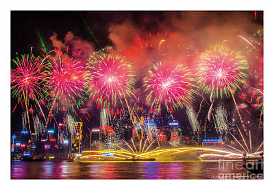 Whimsical Flowers Royalty Free Images - Firework 2014 Royalty-Free Image by Philip HP Wong