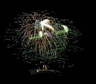 Movies Star Paintings Rights Managed Images - Fireworks Variation # 22 Royalty-Free Image by John Higby