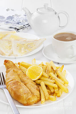 Animals Photos - Fish and Chips Supper by Colin and Linda McKie