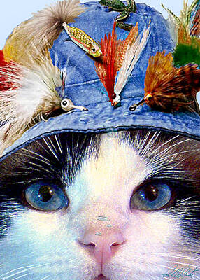 Animals Mixed Media - Fisher Cat by Michele Avanti
