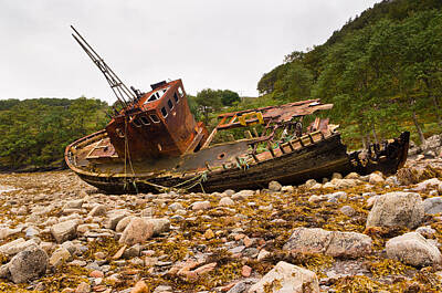 Gold Pattern Rights Managed Images - Fishing boat at rest Royalty-Free Image by David Head