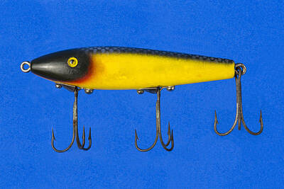 Watercolor Alphabet Rights Managed Images - Fishing Lure 7 A Royalty-Free Image by John Brueske